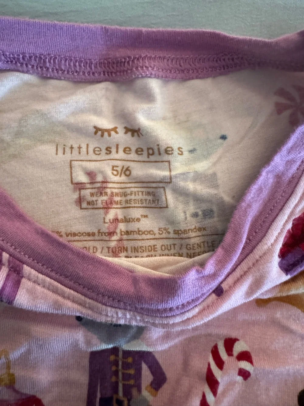 Little Sleepies soft pink